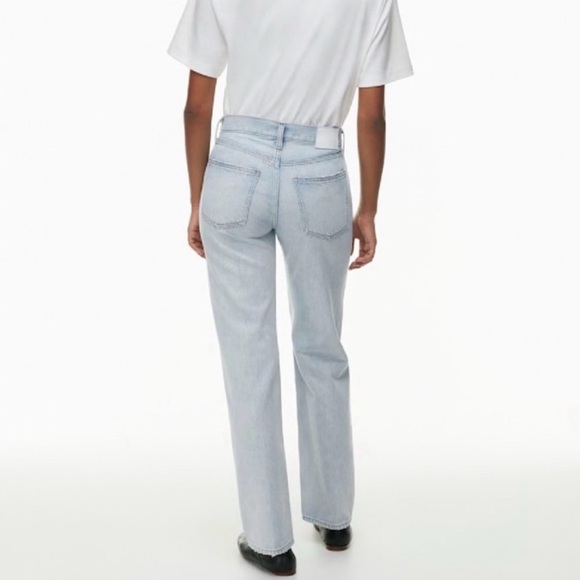 Denim Forum The '90s Joni Lo-Rise Loose Jeans 15 Yrs Barely There Blue Size 30 - Picture 2 of 7